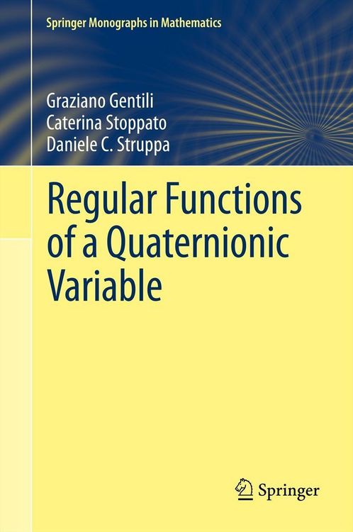 Produktbild: Regular Functions of a Quaternionic Variable