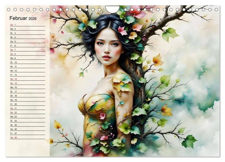 Produktbild: Waldgeborene Eleganz (Wandkalender 2026 DIN A4 quer), CALVENDO Monatskalender