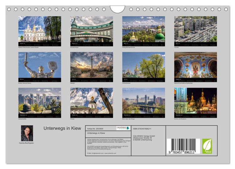 Produktbild: Unterwegs in Kiew (Wandkalender 2026 DIN A4 quer), CALVENDO Monatskalender