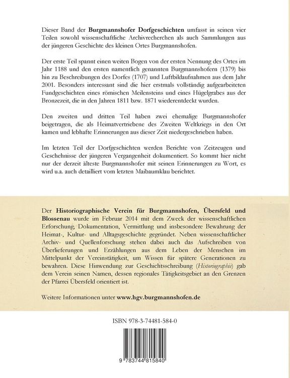 Produktbild: Burgmannshofer Dorfgeschichten