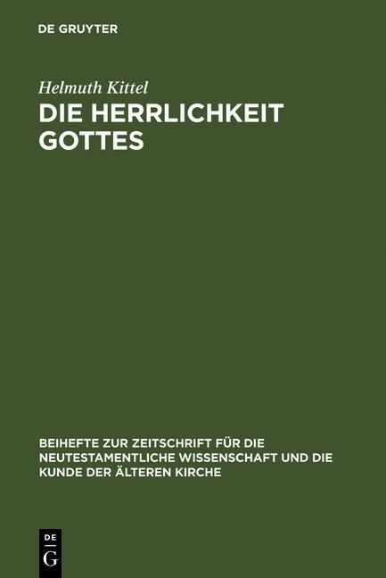 Produktbild: Die Herrlichkeit Gottes