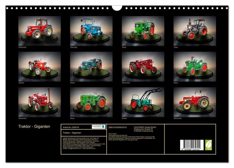 Produktbild: Traktor - Giganten (Wandkalender 2027 DIN A3 quer), CALVENDO Monatskalender