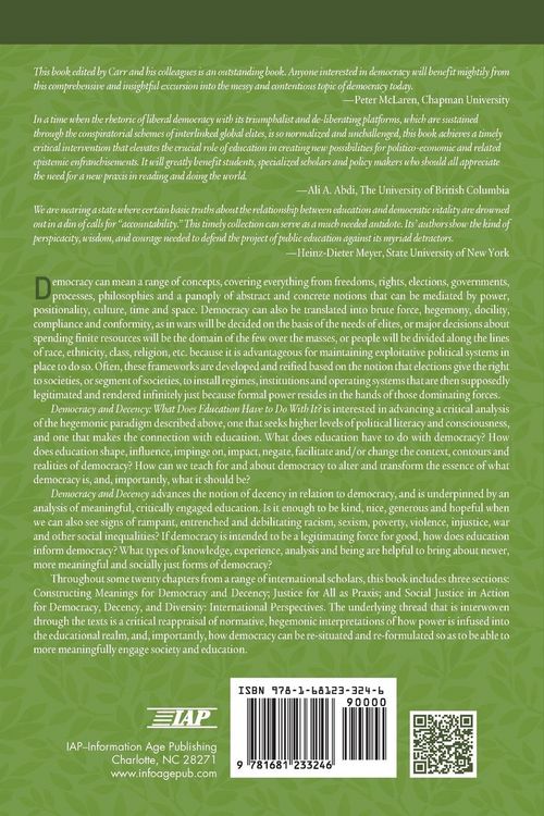 Produktbild: Democracy and Decency