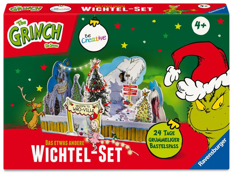 Produktbild: BeCreative DIY Wichtelset mit dem Grinch - f&uuml;r Kinder ab 4 Jahren