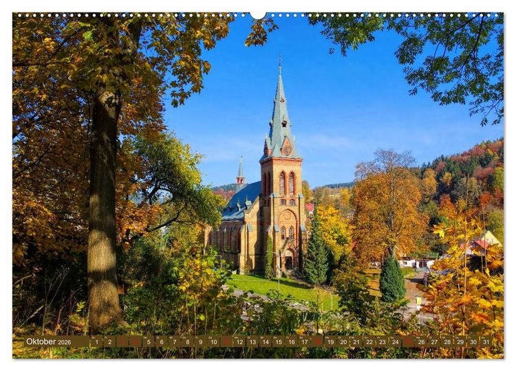 Produktbild: Riesengebirge - Im Land von R&uuml;bezahl (hochwertiger Premium Wandkalender 2026 DIN A2 quer), Kunstdruck in Hochglanz