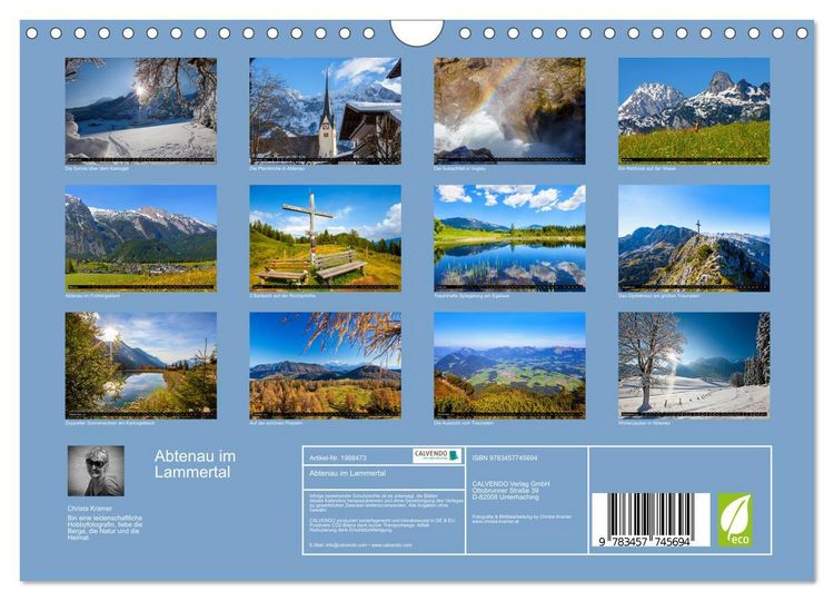 Produktbild: Abtenau im Lammertal (Wandkalender 2026 DIN A4 quer), CALVENDO Monatskalender