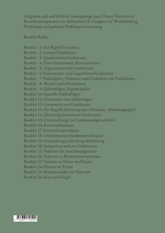 Produktbild: Mathematik f&uuml;r das Abitur