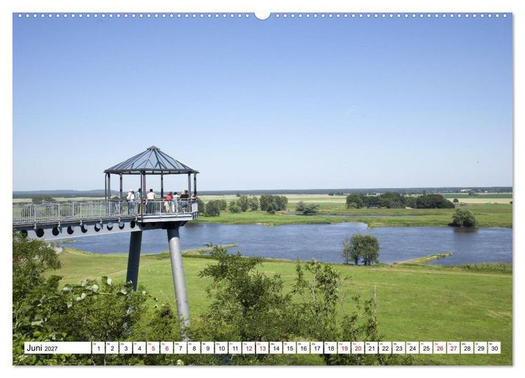 Produktbild: Elbetal Nord - Radland Deutschland (hochwertiger Premium Wandkalender 2027 DIN A2 quer), Kunstdruck in Hochglanz