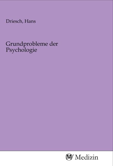 Produktbild: Grundprobleme der Psychologie