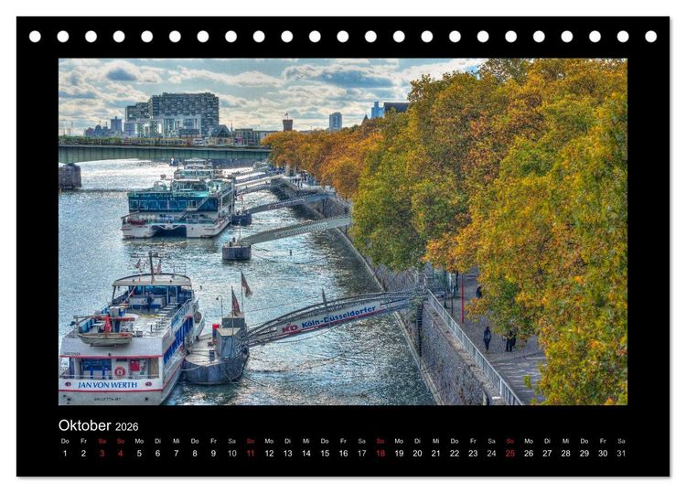 Produktbild: K&ouml;ln-Bilder (Tischkalender 2026 DIN A5 quer), CALVENDO Monatskalender