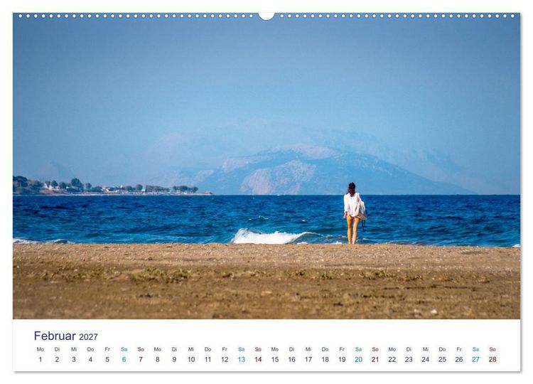 Produktbild: Str&auml;nde der Insel Rhodos (hochwertiger Premium Wandkalender 2027 DIN A2 quer), Kunstdruck in Hochglanz