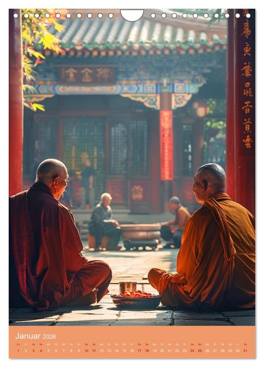 Produktbild: Meditative Stille (Wandkalender 2026 DIN A4 hoch), CALVENDO Monatskalender