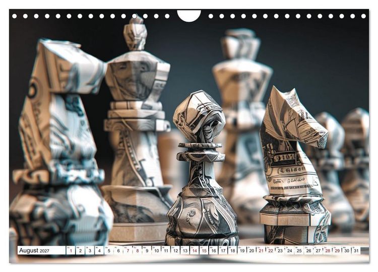 Produktbild: Schach &ndash; Wenn Schachfiguren Charakter zeigen (Wandkalender 2027 DIN A4 quer), CALVENDO Monatskalender