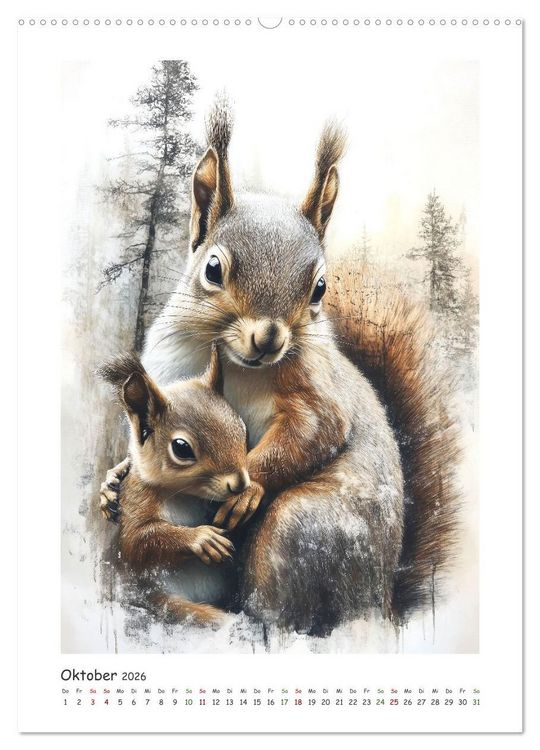Produktbild: Wild und vertraut (hochwertiger Premium Wandkalender 2026 DIN A2 hoch), Kunstdruck in Hochglanz