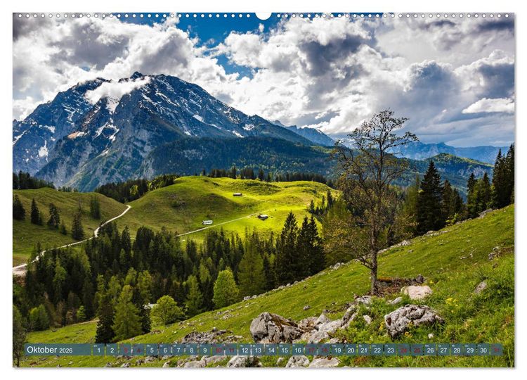Produktbild: Unterwegs im Berchtesgadener Land 2026 (Wandkalender 2026 DIN A2 quer), CALVENDO Monatskalender