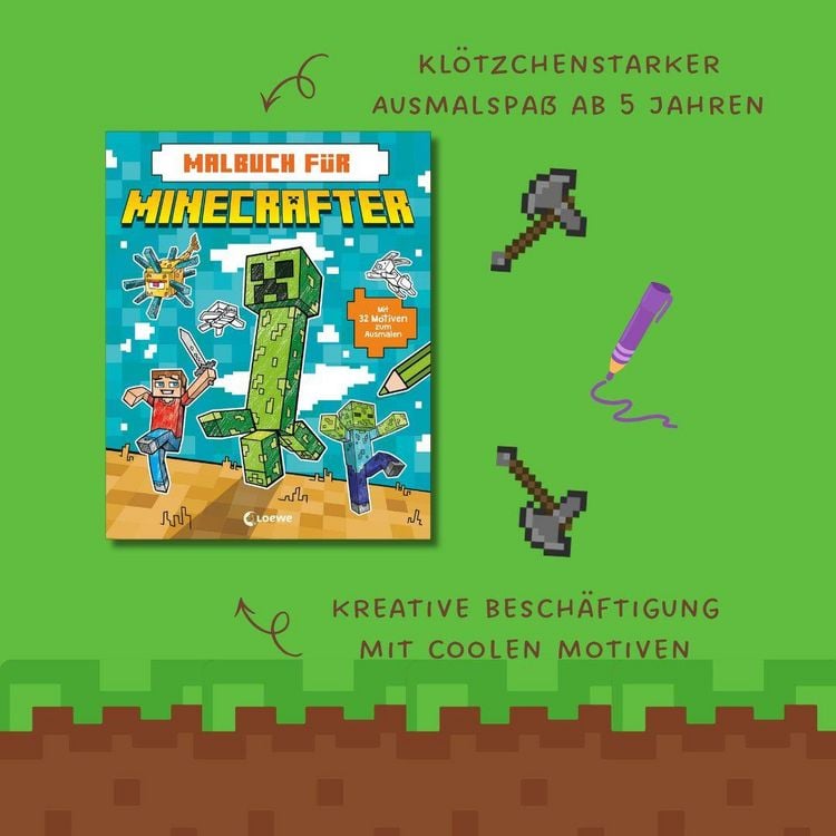 Produktbild: Malbuch f&uuml;r Minecrafter