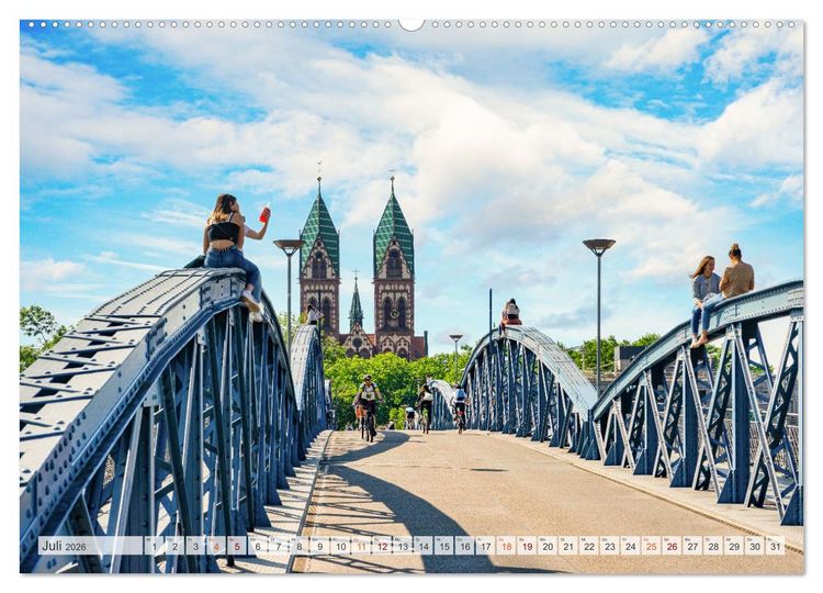 Produktbild: Freiburg im Breisgau Impressionen (hochwertiger Premium Wandkalender 2026 DIN A2 quer), Kunstdruck in Hochglanz