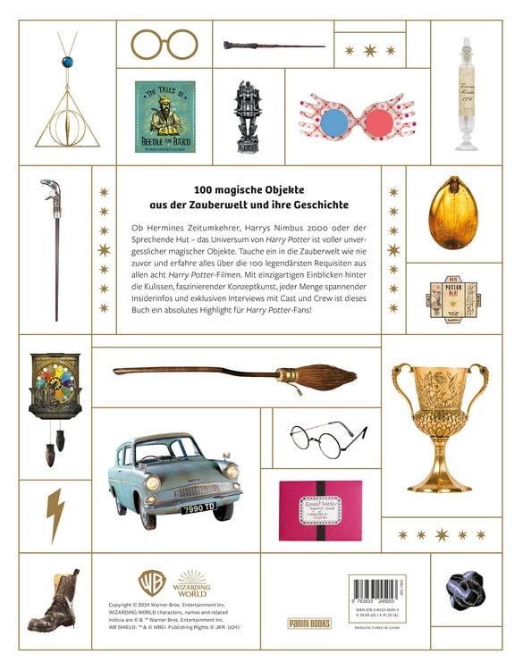 Produktbild: Aus den Filmen zu Harry Potter: 100 Objekte: Die unvergesslichsten Requisiten aus den Filmen