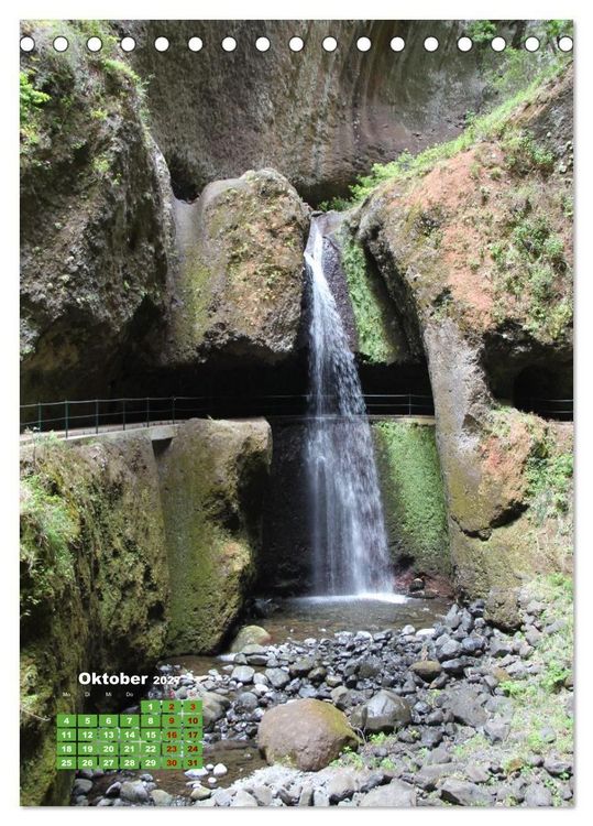 Produktbild: Levadas auf Madeira. Wildromantische Wanderwege (Tischkalender 2027 DIN A5 hoch), CALVENDO Monatskalender