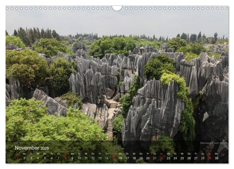 Produktbild: Erlebe China (Wandkalender 2026 DIN A3 quer), CALVENDO Monatskalender