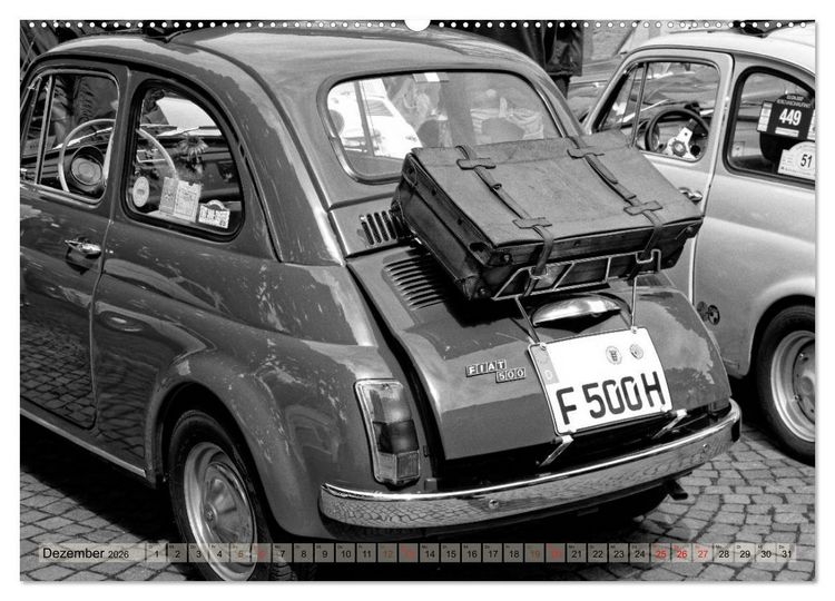 Produktbild: il Cinquecento - Details im Fokus - im Look eines legend&auml;ren Analogfilms (Wandkalender 2026 DIN A2 quer), CALVENDO Monatskalender