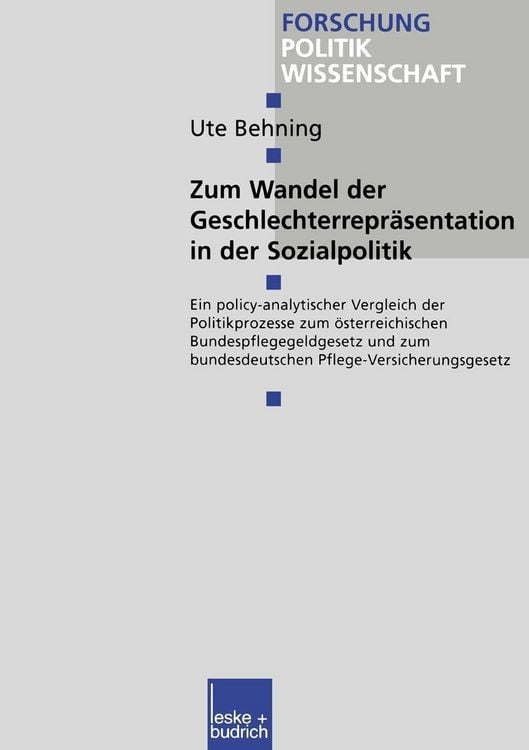 Produktbild: Zum Wandel der Geschlechterrepr&auml;sentationen in der Sozialpolitik