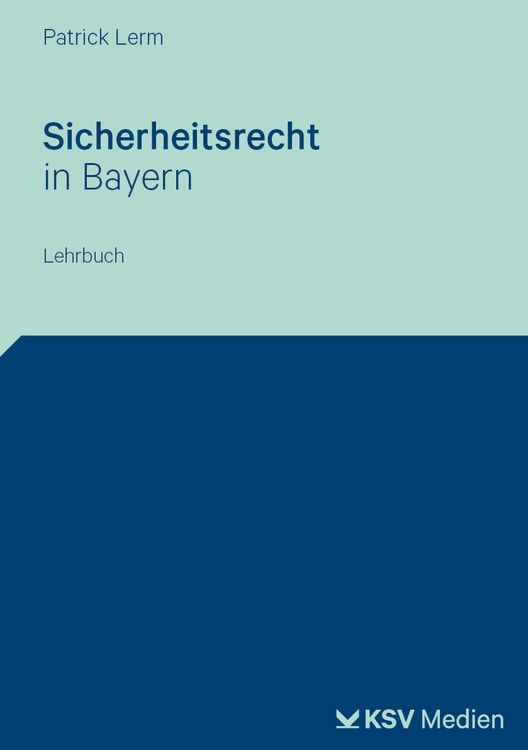 Produktbild: Sicherheitsrecht in Bayern