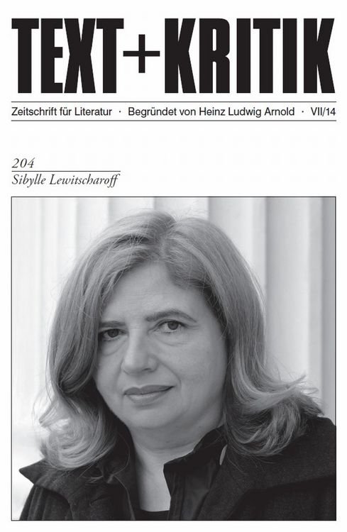 Produktbild: TEXT+KRITIK 204 - Sibylle Lewitscharoff