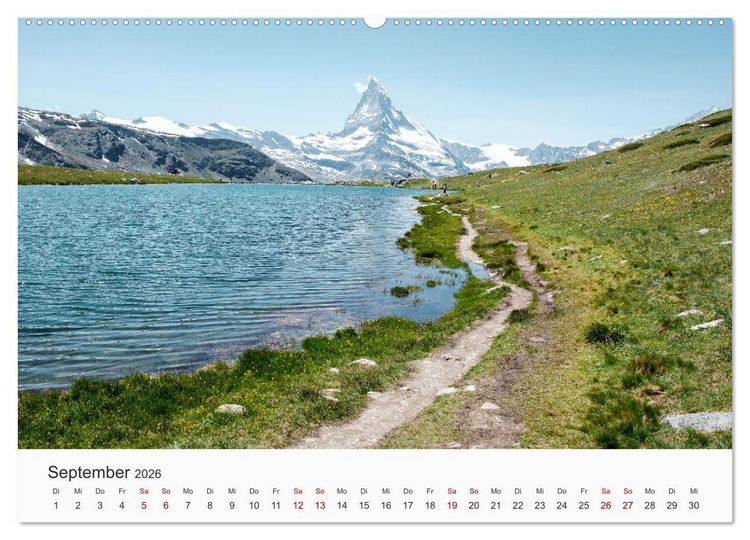 Produktbild: Matterhorn - Wahrzeichen der Schweiz (Wandkalender 2026 DIN A2 quer), CALVENDO Monatskalender