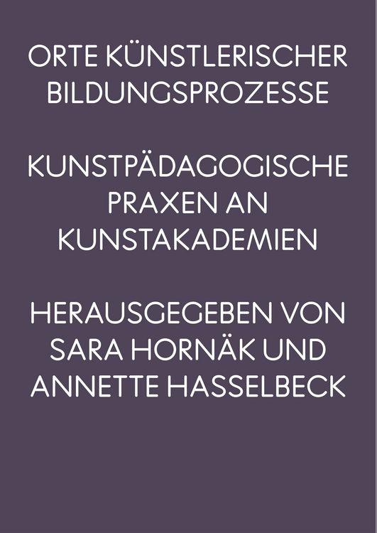 Produktbild: Orte k&uuml;nstlerischer Bildungsprozesse