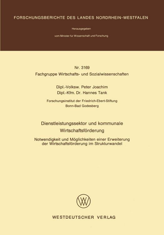 Produktbild: Dienstleistungssektor und kommunale Wirtschaftsf&ouml;rderung
