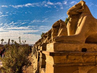 Produktbild: CALVENDO Puzzle Karnak Tempel, Luxor | 1000 Teile Lege-Gr&ouml;&szlig;e 64x48cm Foto-Puzzle f&uuml;r gl&uuml;ckliche Stunden