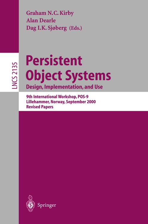 Produktbild: Persistent Object Systems: Design, Implementation, and Use