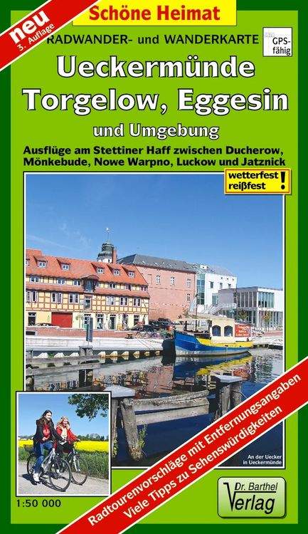 Produktbild: Radwander- und Wanderkarte Ueckerm&uuml;nde, Torgelow, Eggesin und Umgebung