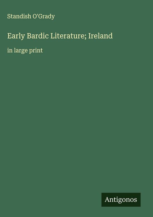 Produktbild: Early Bardic Literature; Ireland