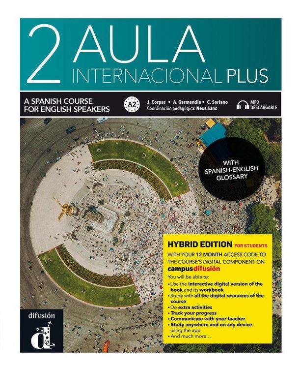 Produktbild: Aula internacional Plus 2 - Edicion hibrida - Edicion inglesa - Libro del alumno A2 + MP3