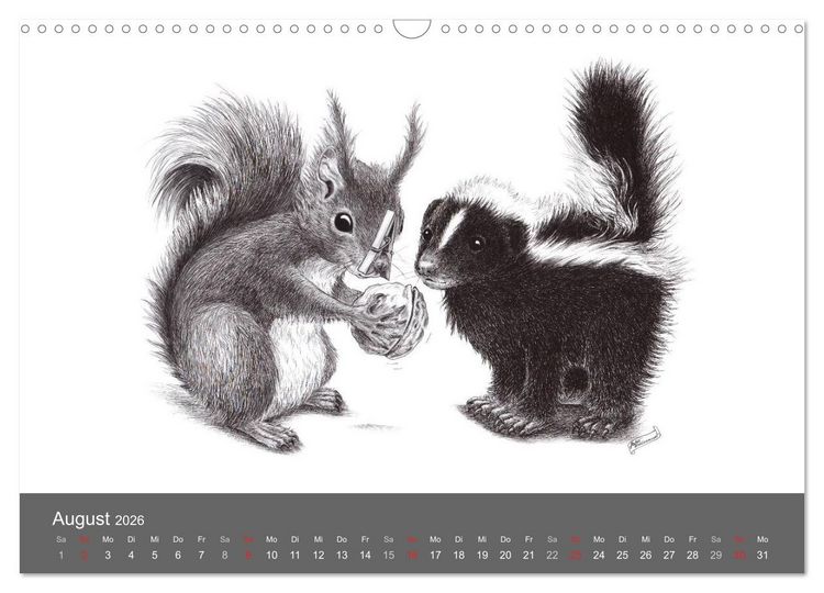 Produktbild: owls & friends 2026 (Wandkalender 2026 DIN A3 quer), CALVENDO Monatskalender