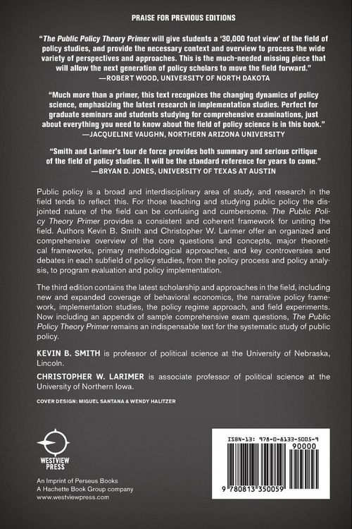 Produktbild: The Public Policy Theory Primer