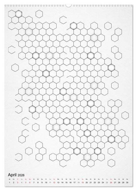 Produktbild: Geometric Graphik Art (hochwertiger Premium Wandkalender 2026 DIN A2 hoch), Kunstdruck in Hochglanz