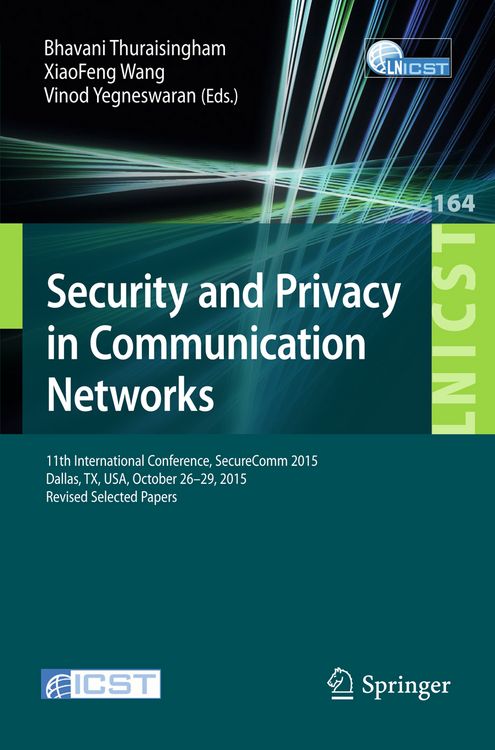 Produktbild: Security and Privacy in Communication Networks
