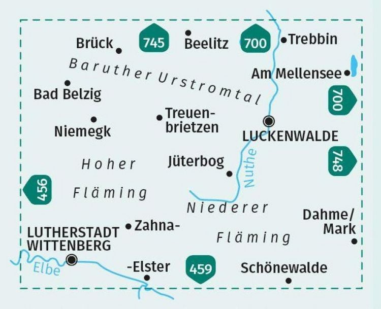 Produktbild: KOMPASS Wanderkarte 747 Fl&auml;ming 1:50.000
