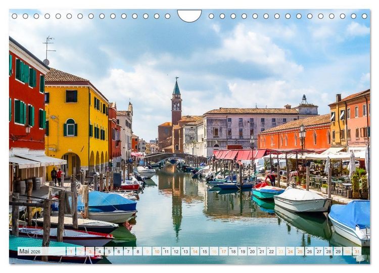 Produktbild: ItalienReise Venedig Chioggia Comacchio (Wandkalender 2026 DIN A4 quer), CALVENDO Monatskalender