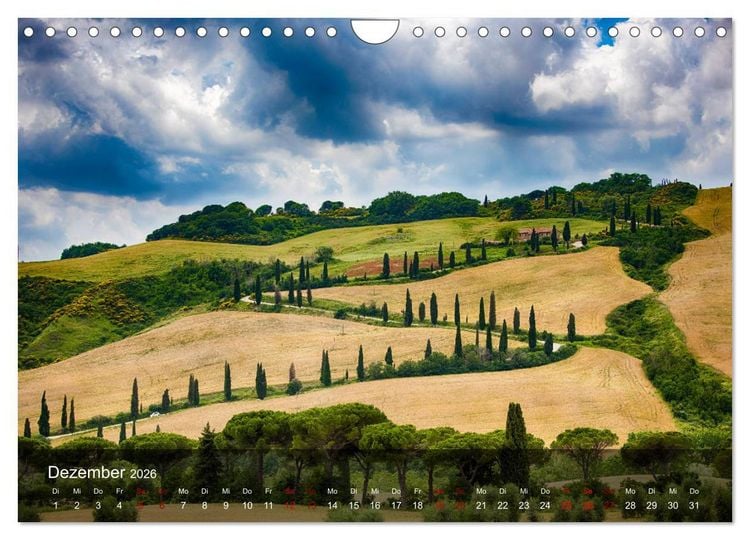 Produktbild: Toskana - sp&uuml;r den Sommer (Wandkalender 2026 DIN A4 quer), CALVENDO Monatskalender