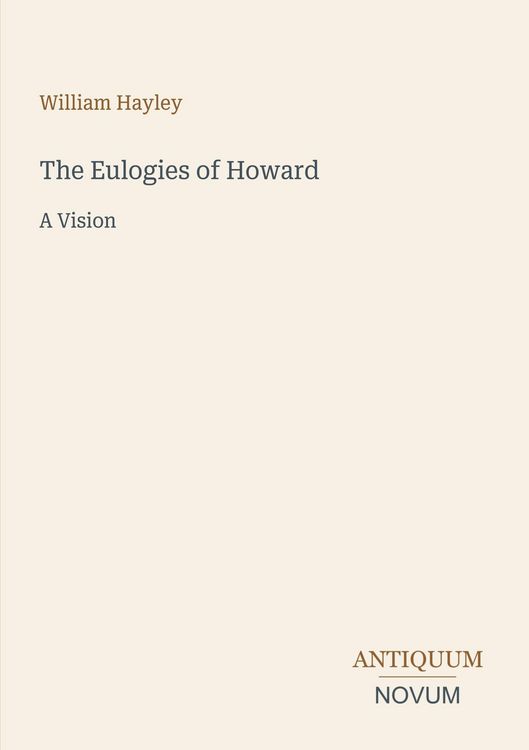 Produktbild: The Eulogies of Howard
