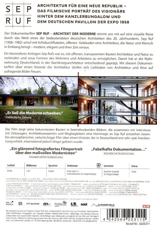 Produktbild: Sep Ruf - Architekt der Moderne