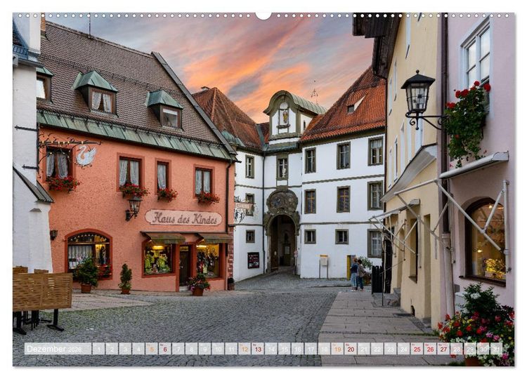 Produktbild: F&uuml;ssen Impressionen (Wandkalender 2026 DIN A2 quer), CALVENDO Monatskalender