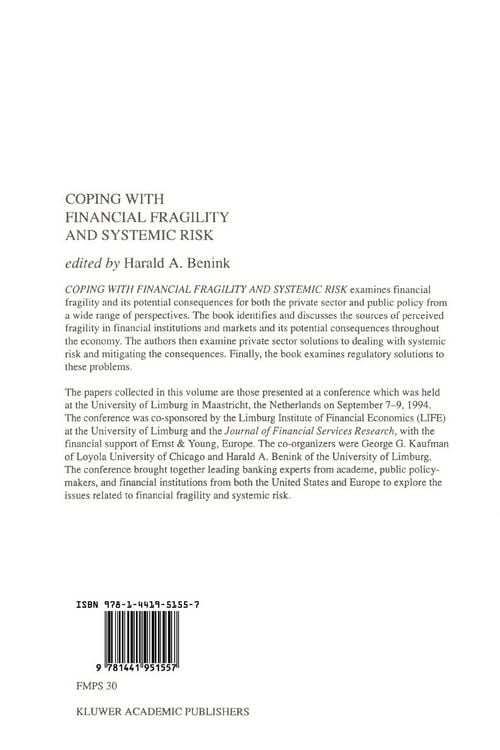 Produktbild: Coping with Financial Fragility and Systemic Risk