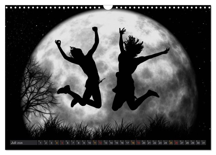 Produktbild: Sonne und Mond - faszinierend und anziehend (Wandkalender 2026 DIN A3 quer), CALVENDO Monatskalender