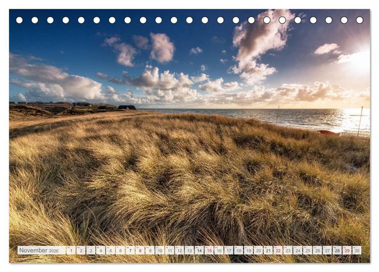 Produktbild: Nordseeperle Sylt (Tischkalender 2026 DIN A5 quer), CALVENDO Monatskalender