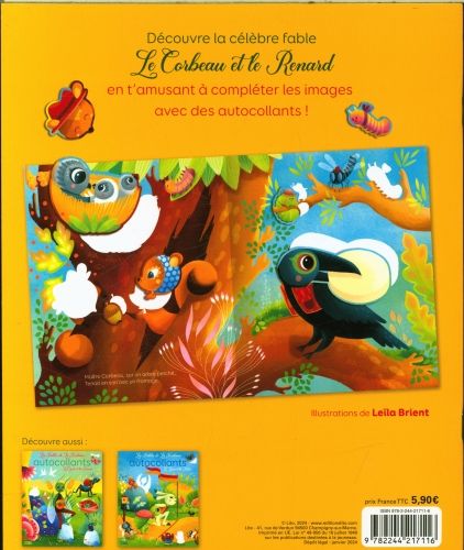 Produktbild: Le corbeau et le renard : autocollants